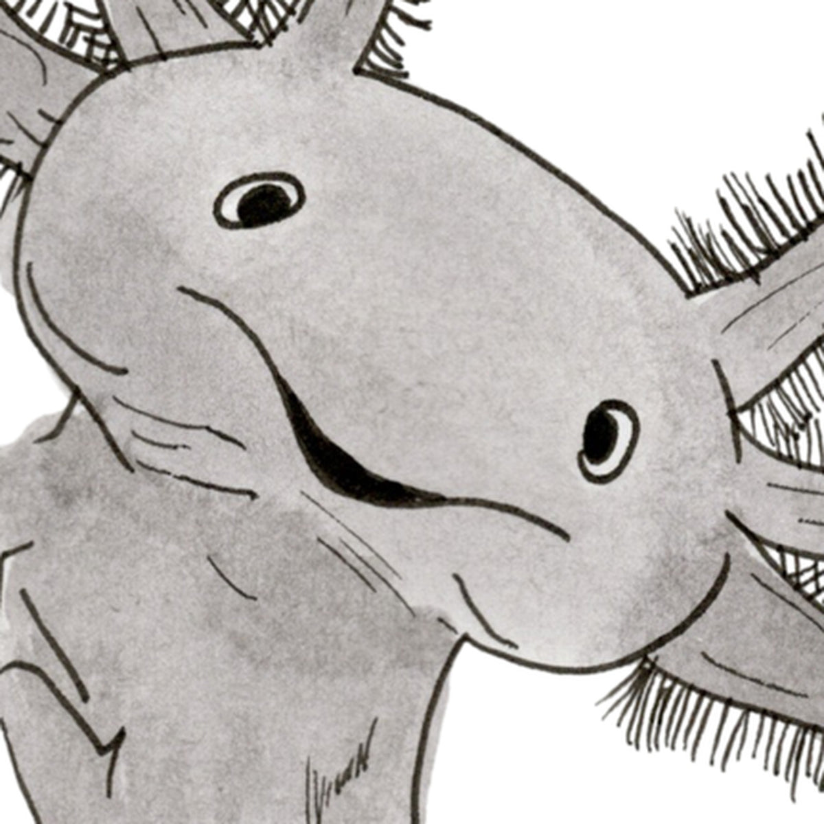 I love you alotl Greeting Card, close-up of the artwork