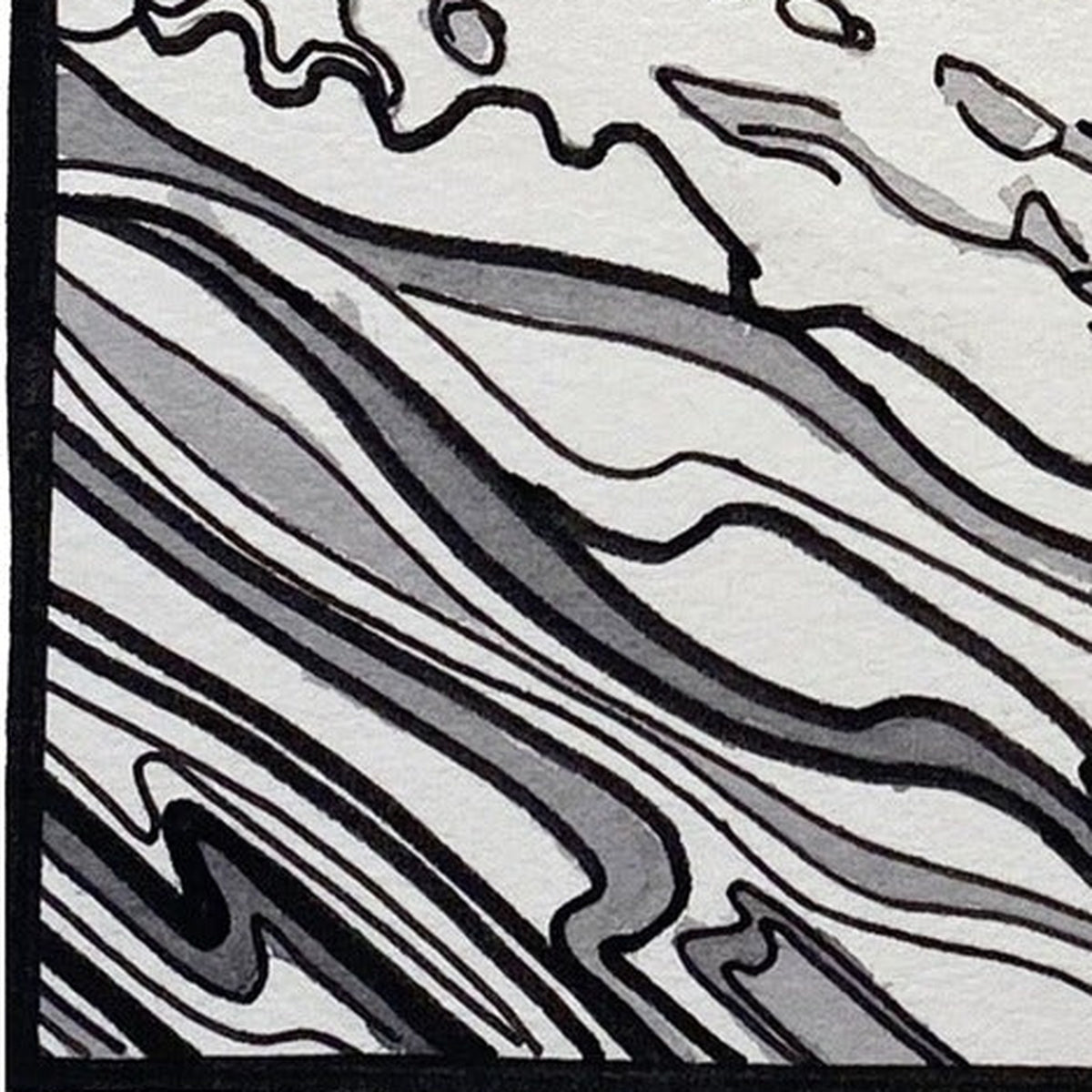 Sea Serpent Print, close-up of the artwork