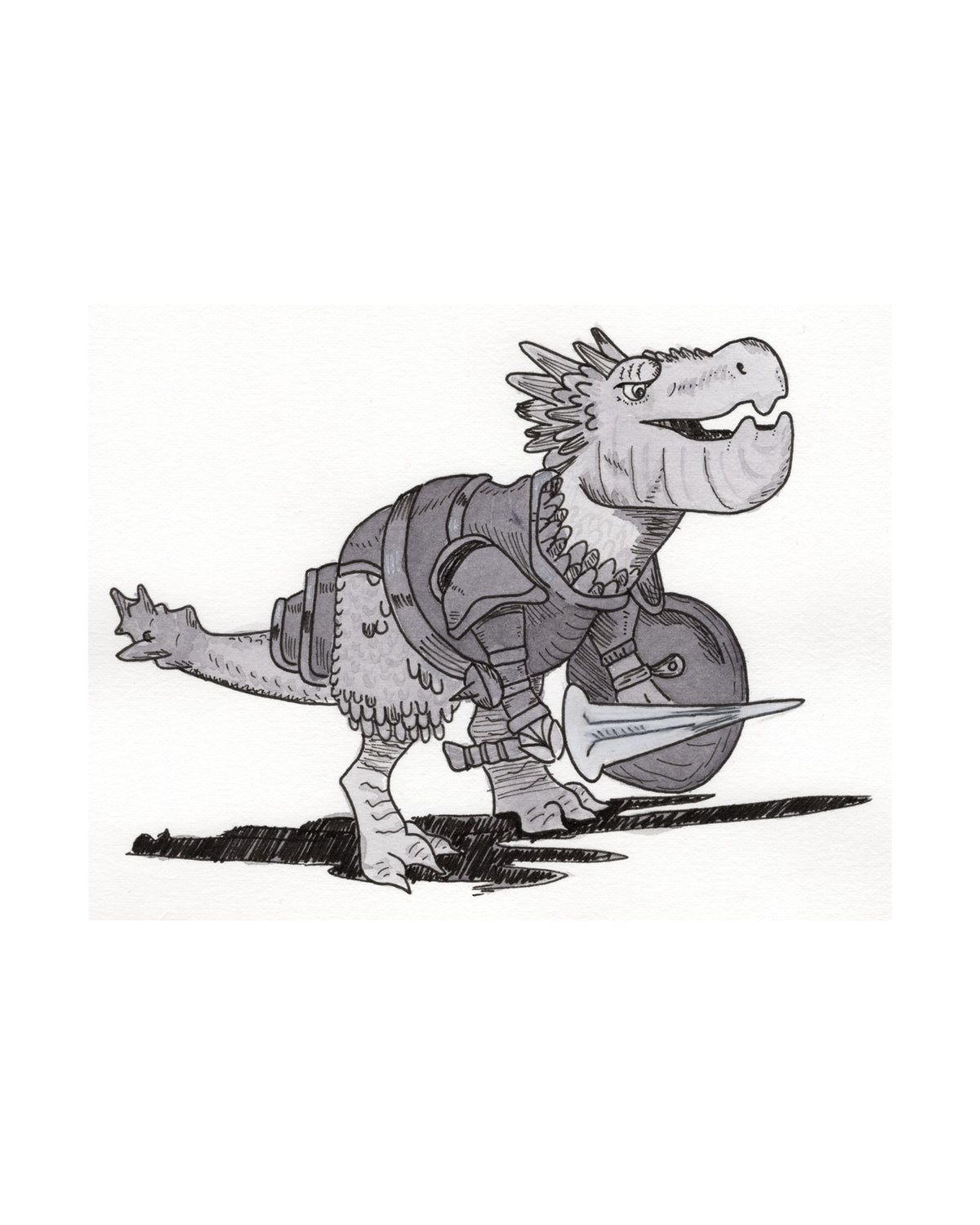 Armor art print, unframed
