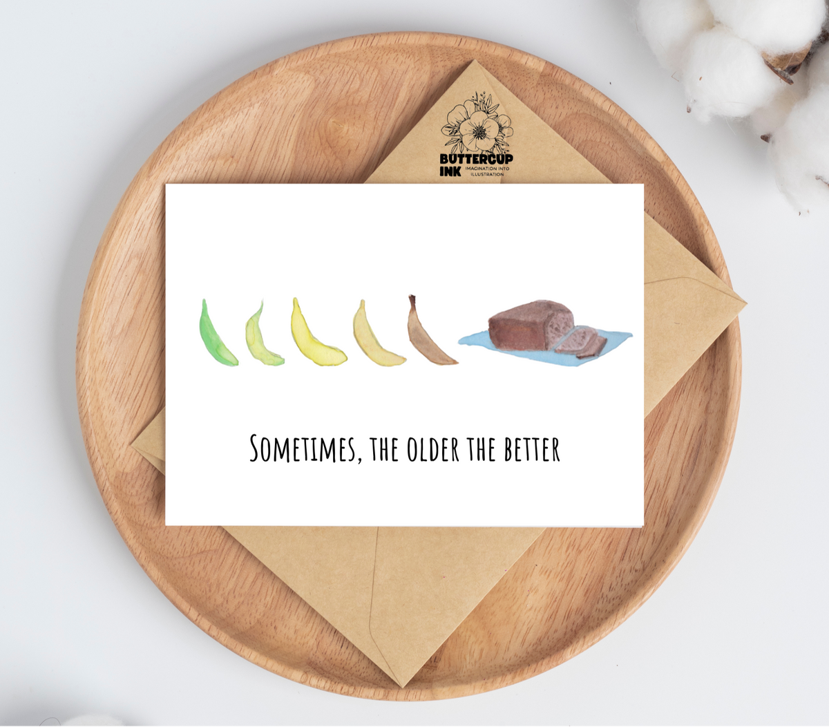Banana Bread greeting card