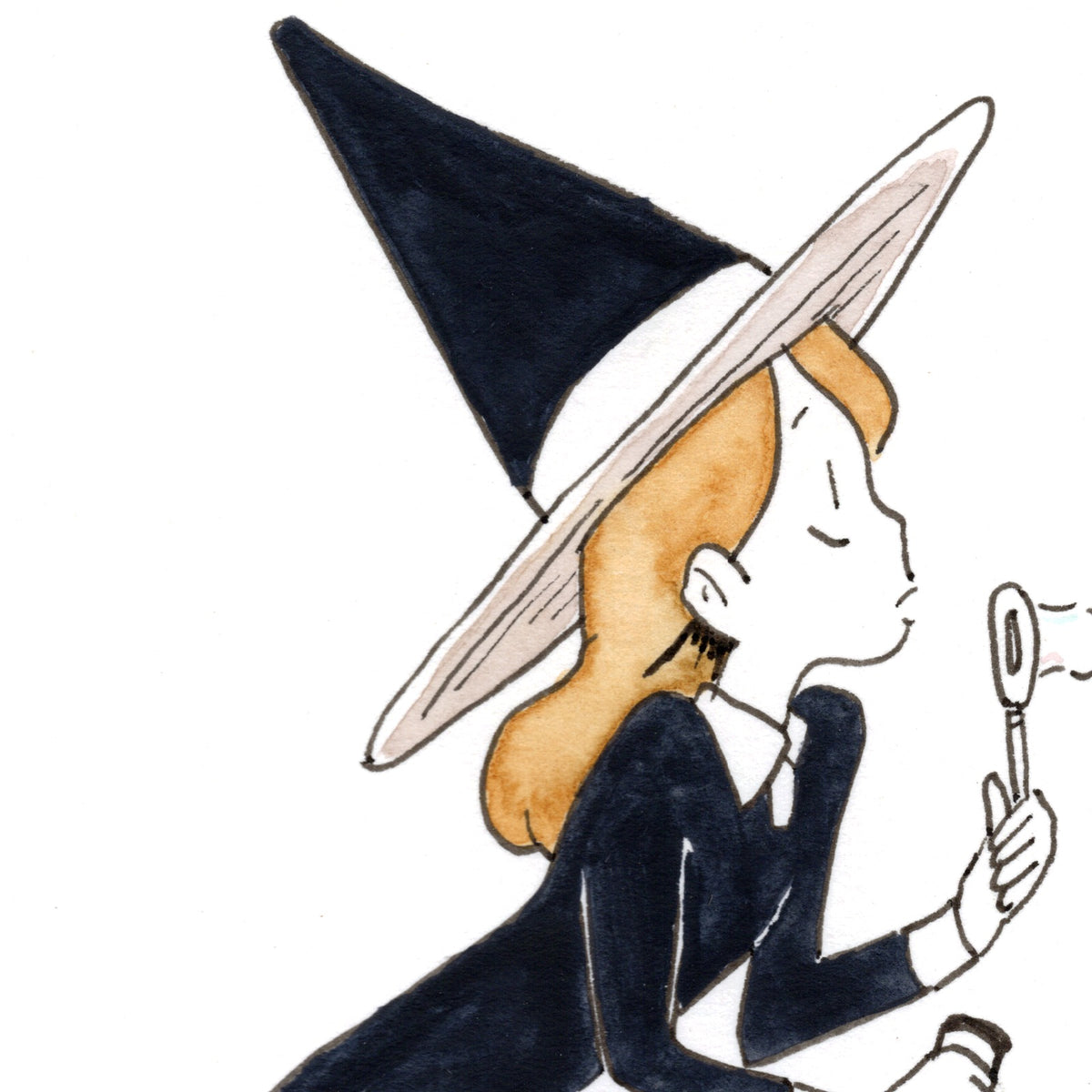 Bubble Witch Print, close-up of the artwork