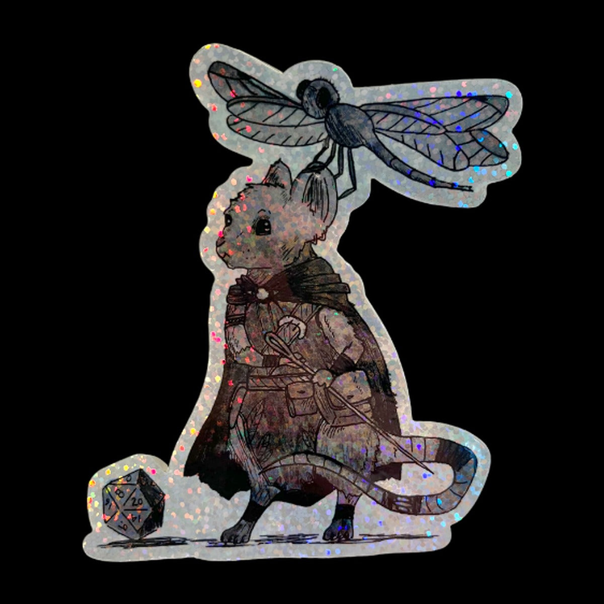 D20 die-cut sticker