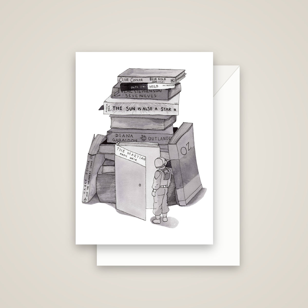 Escape Greeting Card, with white envelope