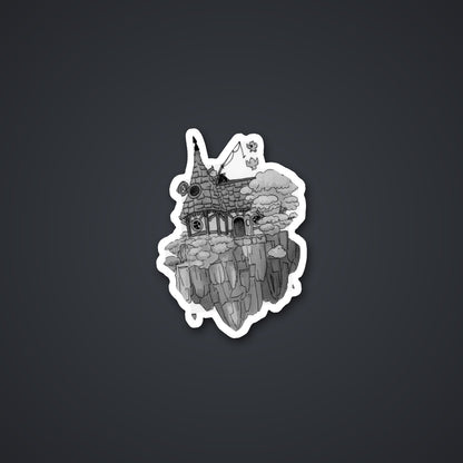 Float Sticker, close-up