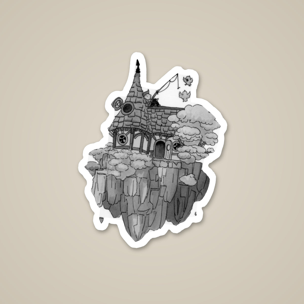 Float Sticker, die-cut vinyl sticker