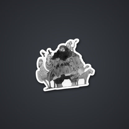 Hagrid's Friends Sticker, close-up