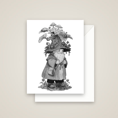 The Wandering Mycologist Greeting Card, with white envelope