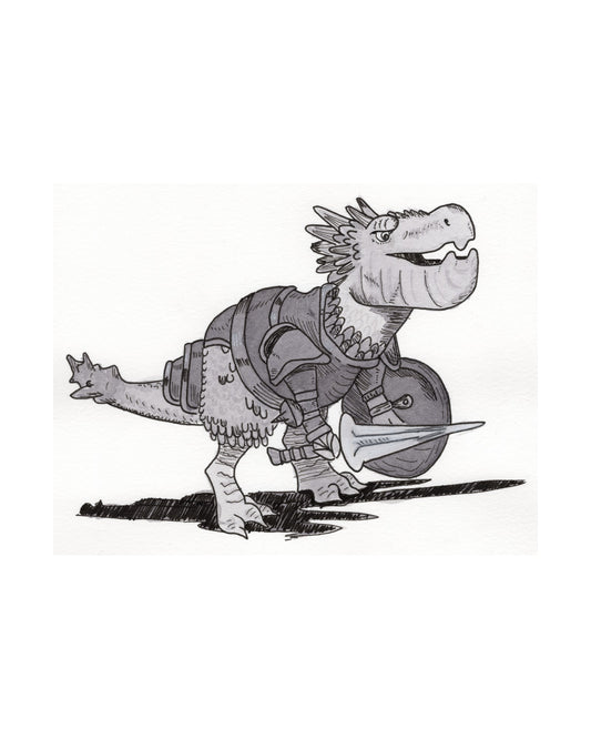 Armor art print, unframed