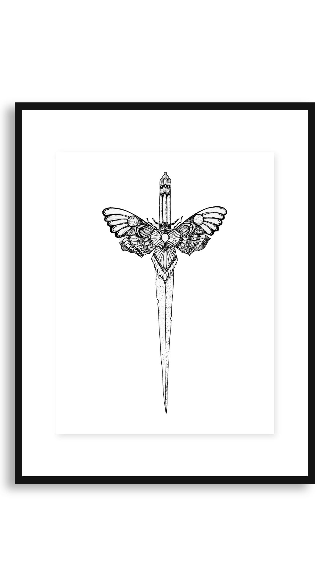 Blade framed print