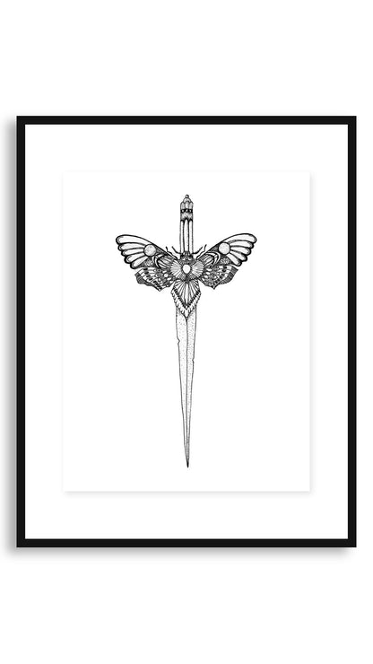 Blade framed print