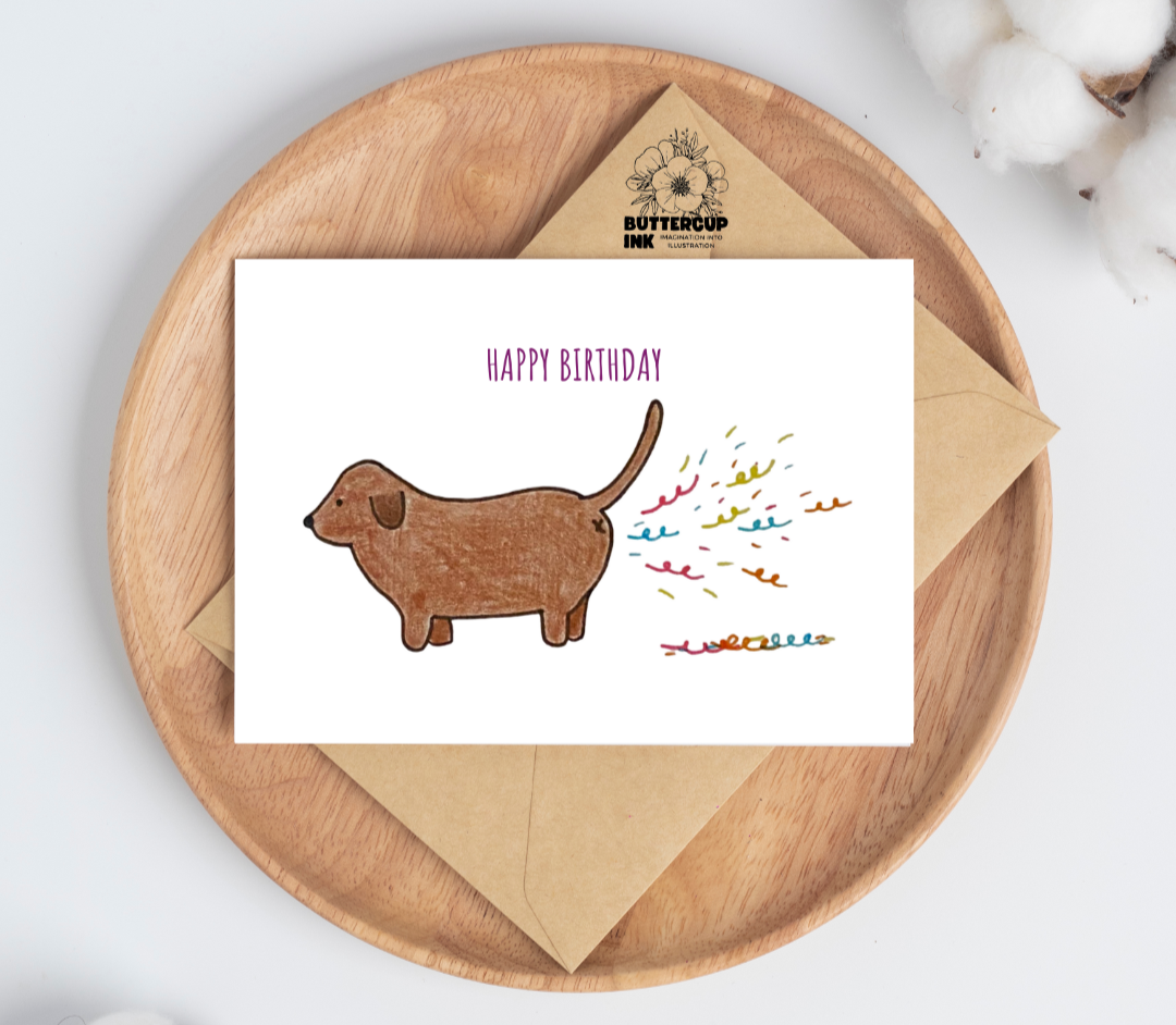 Confetti greeting card