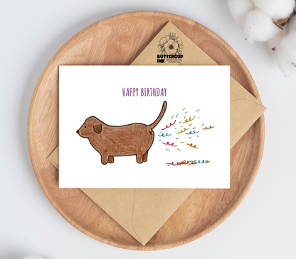 Confetti greeting card