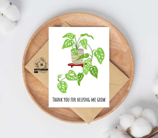 Growth greeting card