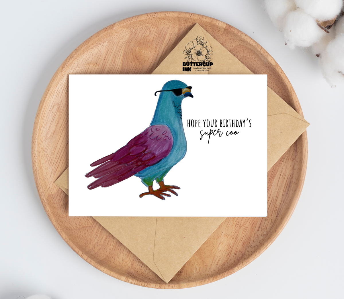 Hope your birthday's super coo greeting card