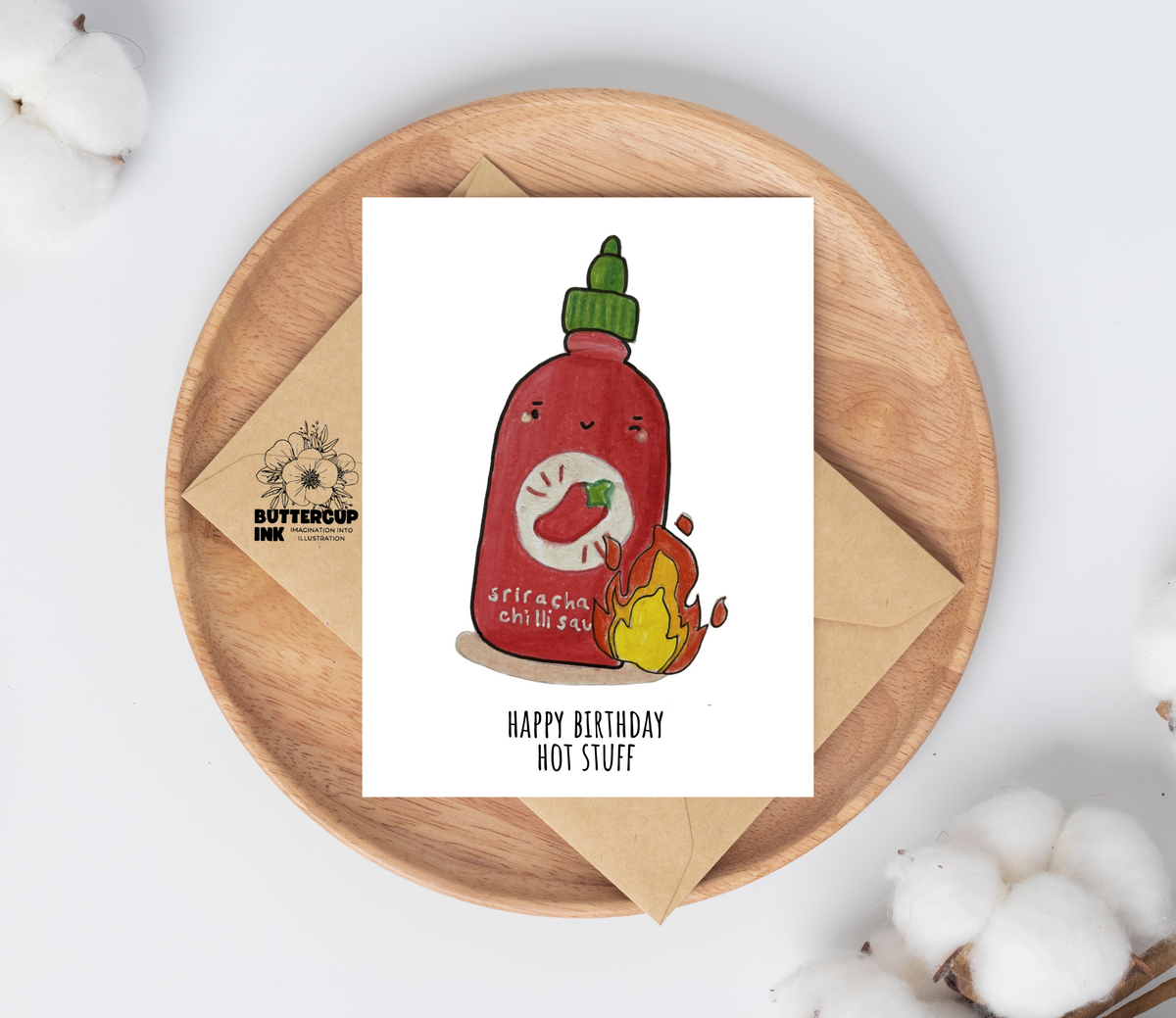 Hot stuff greeting card