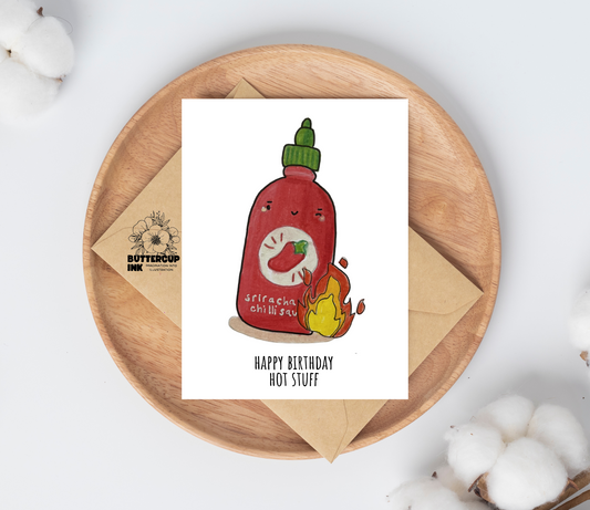 Hot stuff greeting card