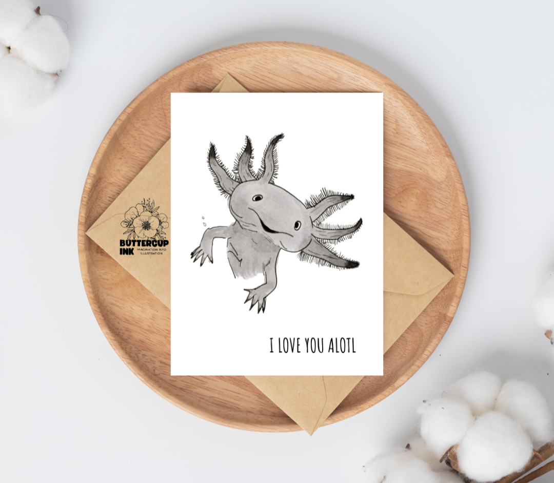I love you alotl greeting card