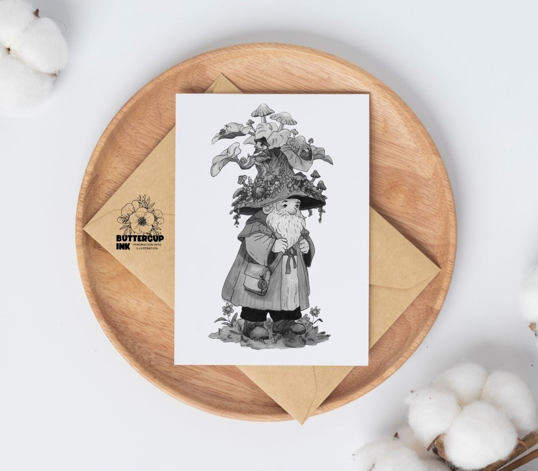 The Wandering Mycologist greeting card