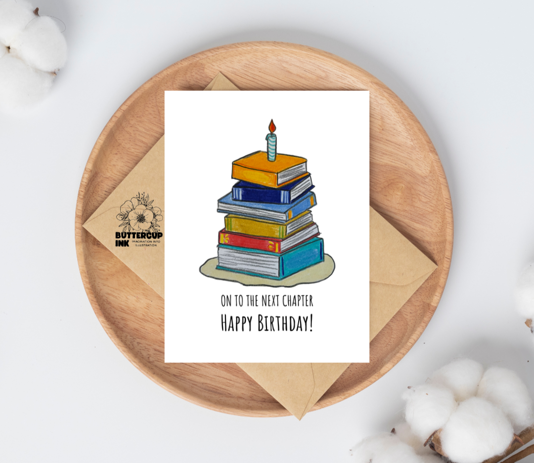 To The Next Chapter greeting card