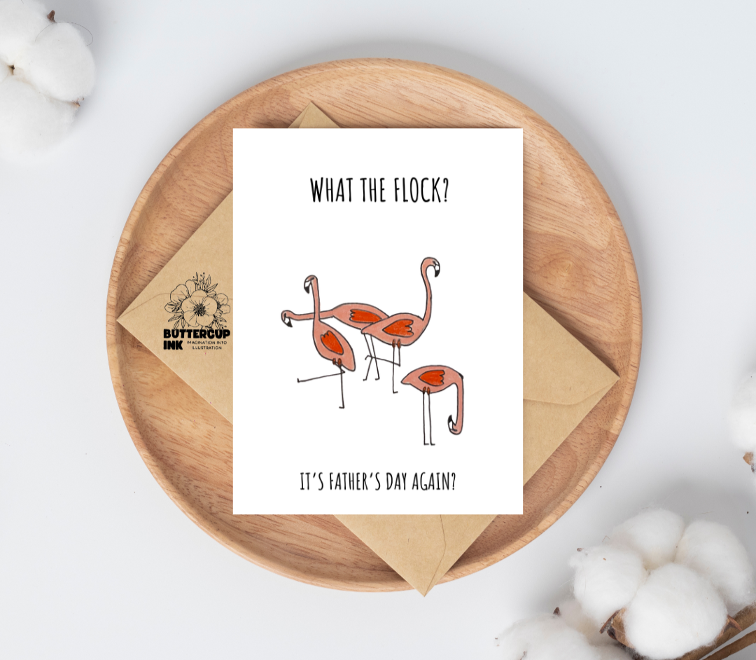What the Flock greeting card