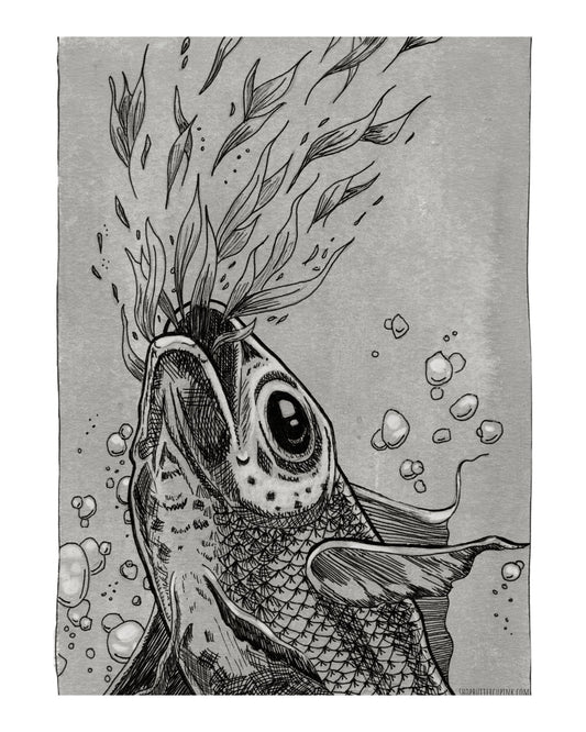 Fish Print, unframed