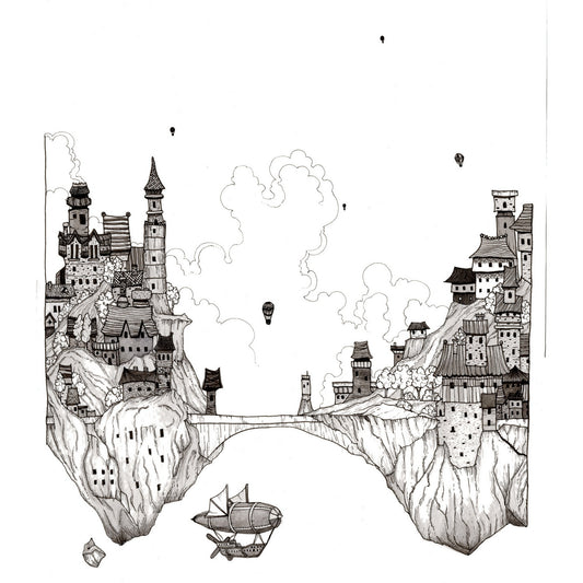 Floating Village print
