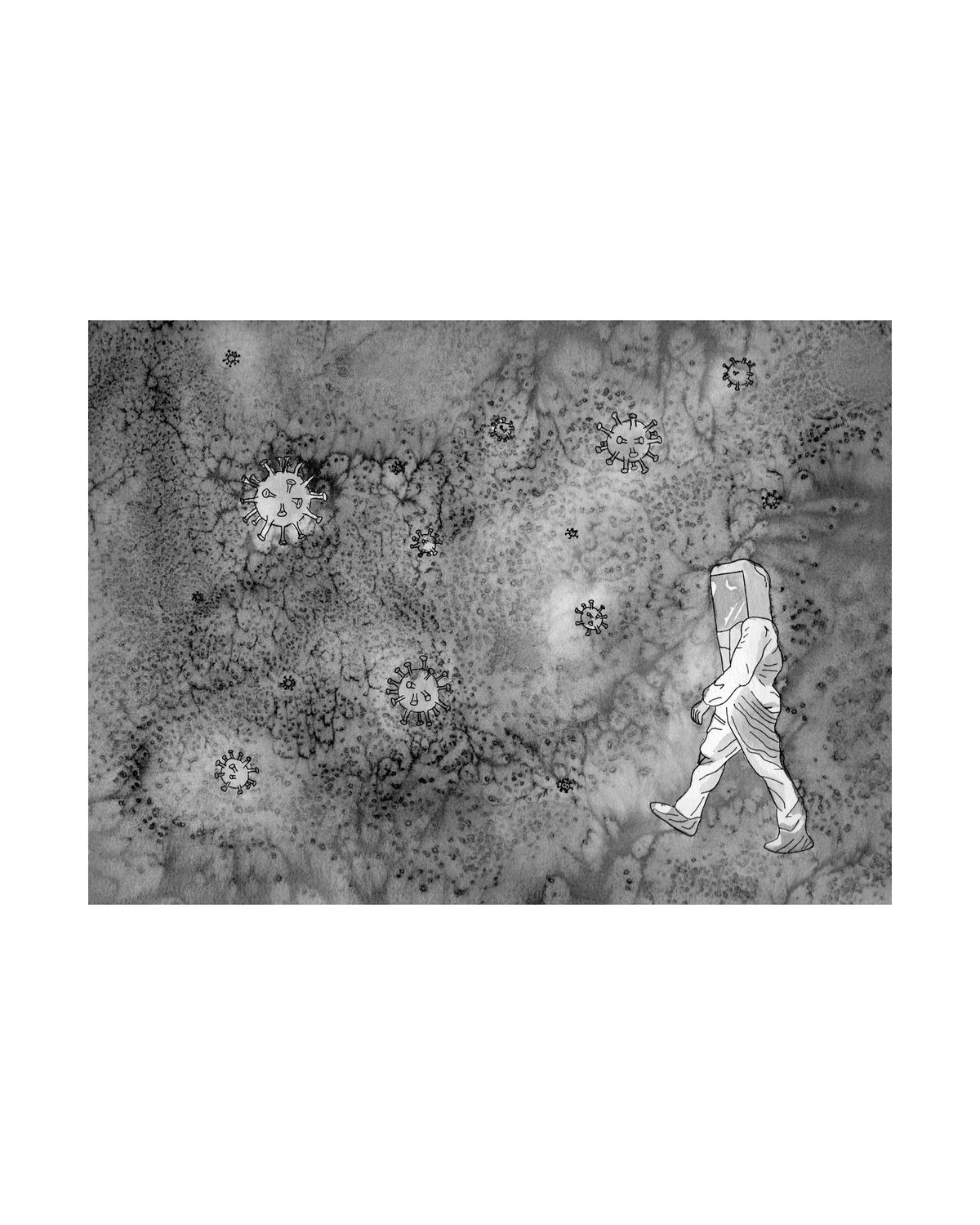 Hazard art print, unframed