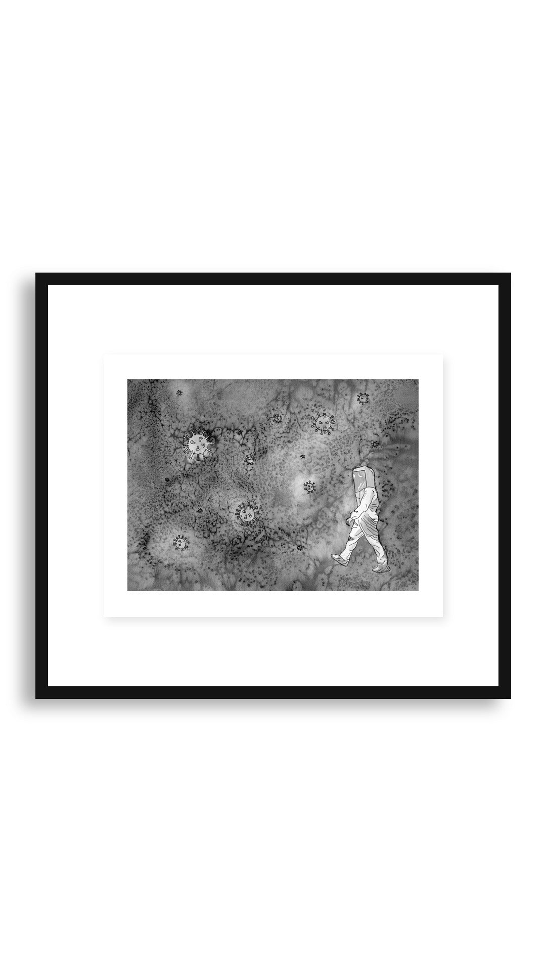 Hazard framed print