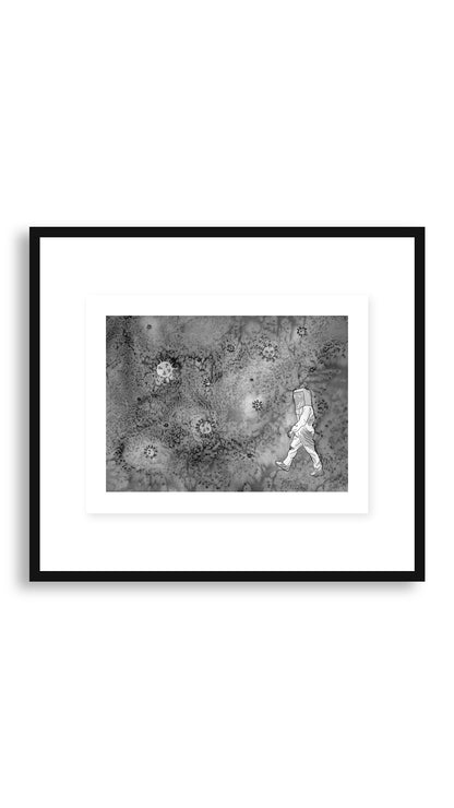 Hazard framed print
