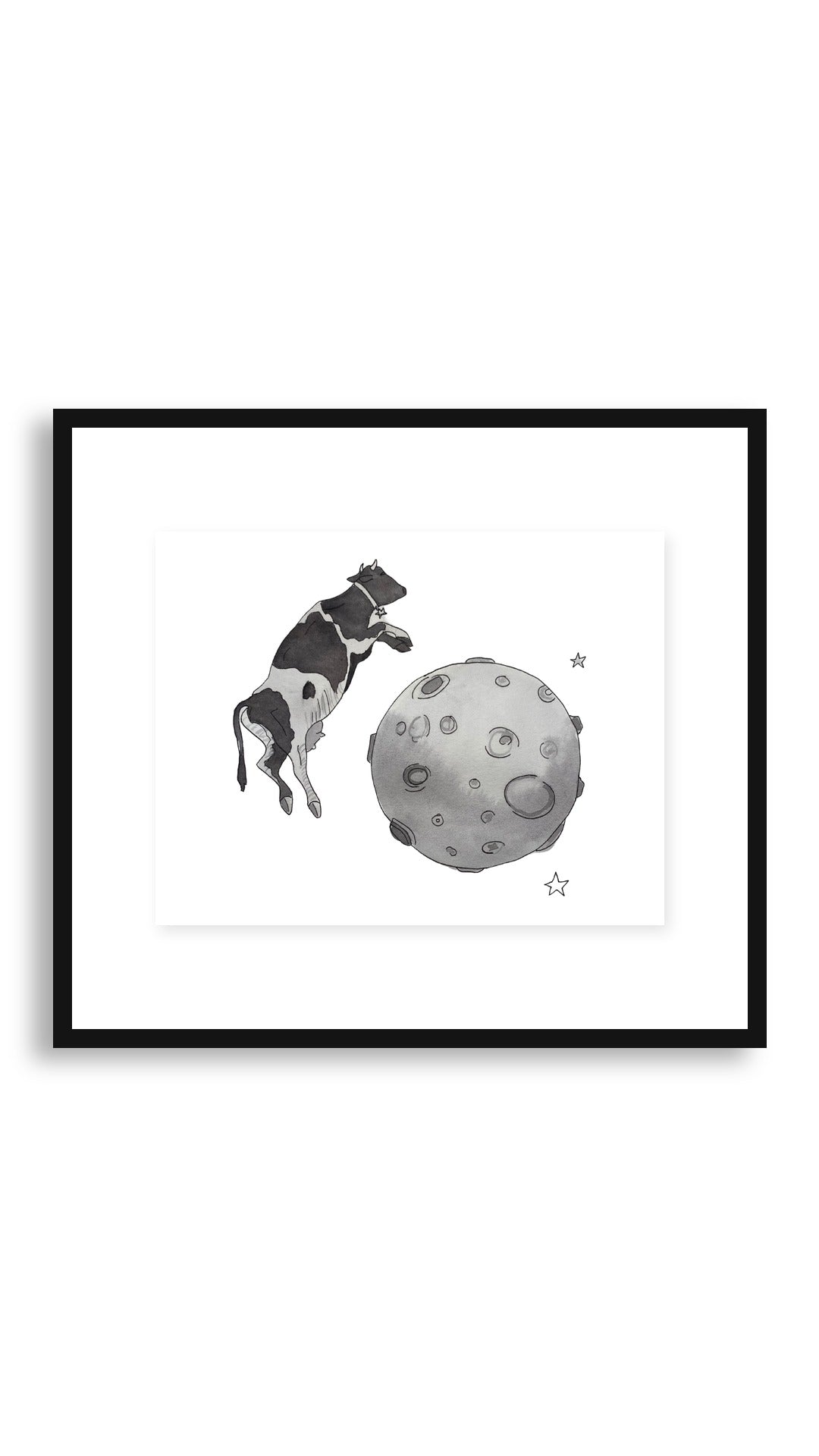 Moon framed print