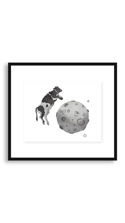 Moon framed print
