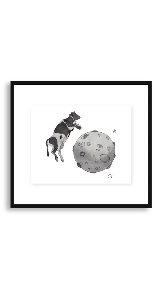 Moon framed print