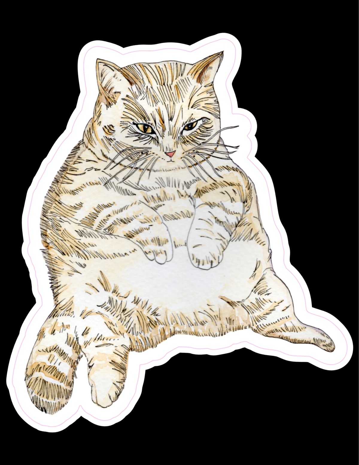 Fat Cat sticker
