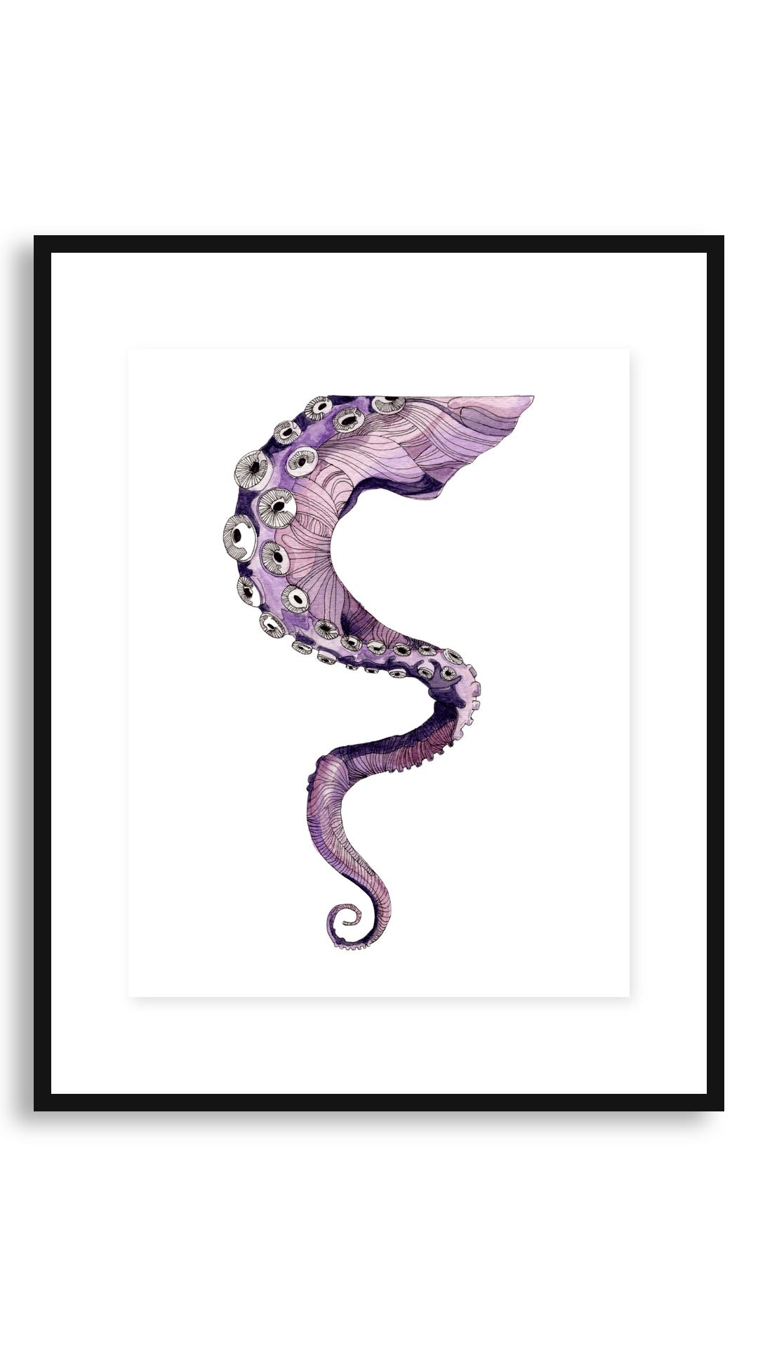 Tentacle framed print
