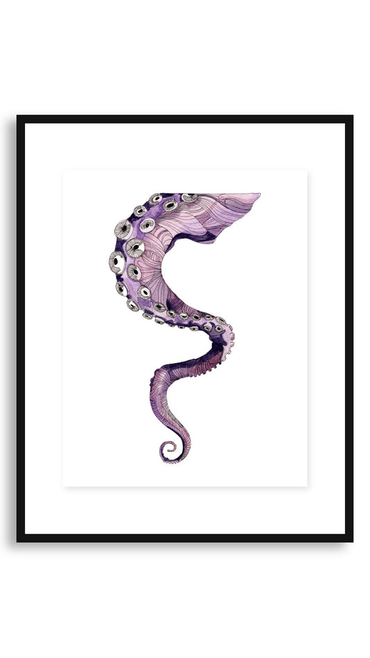 Tentacle framed print