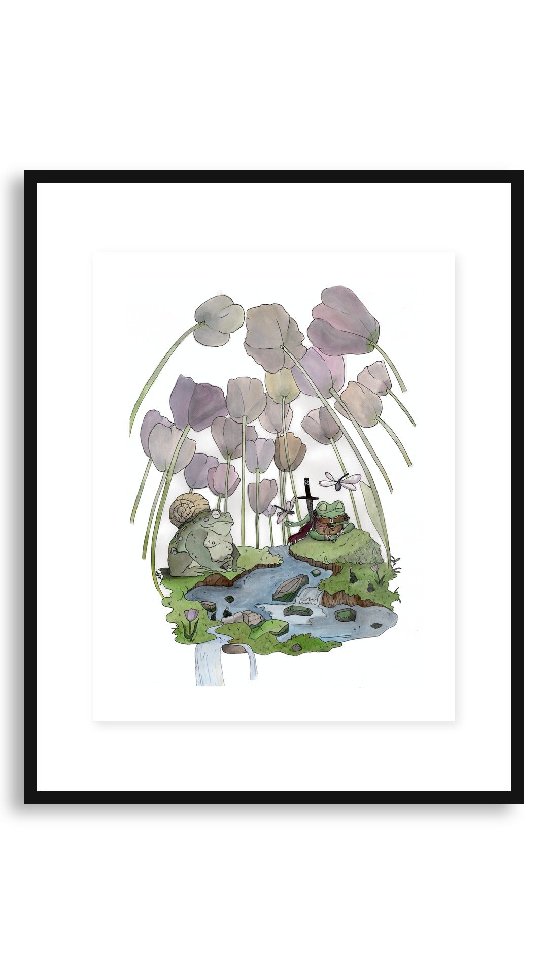 Tulips framed print