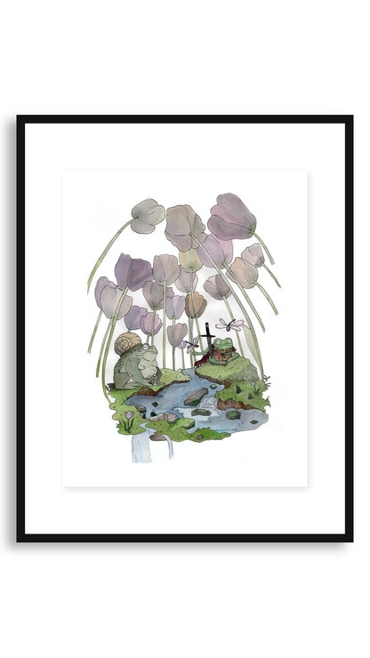 Tulips framed print