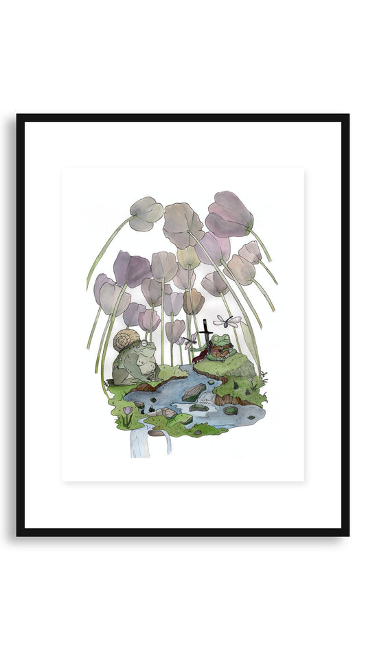 Tulips framed print