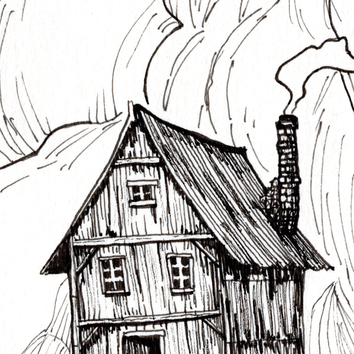 Come In Print, close-up of the artwork