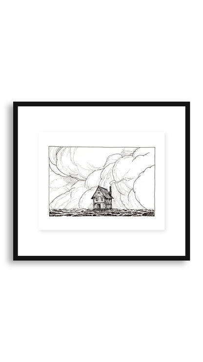 Come In Print, shown framed