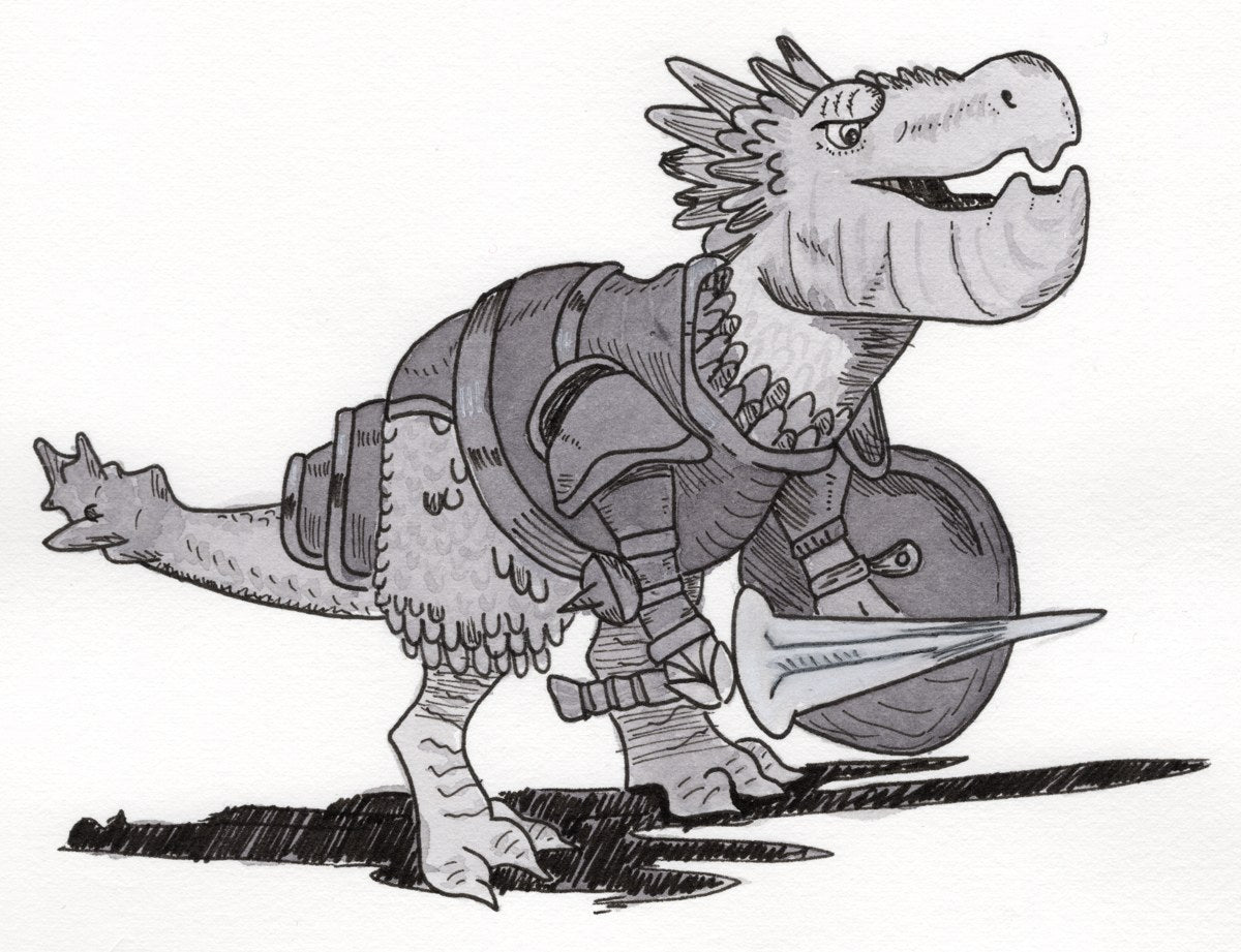 Armor, original hand-drawn artwork by Kelsey Lopin