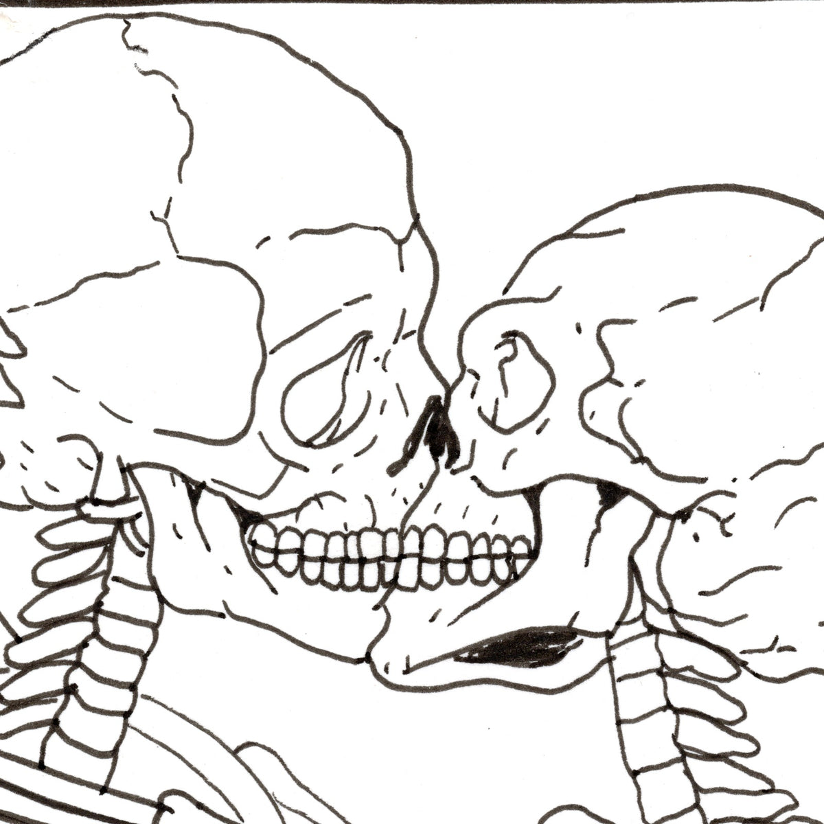 The Lovers Print, close-up of the artwork