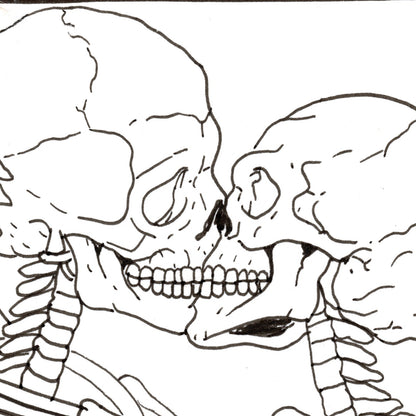 The Lovers Print, close-up of the artwork